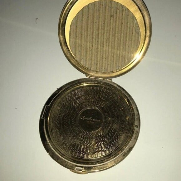 Vintage "1940" Elgin American Powder Compact No-Mirror Case Has Powder - Picture 2 of 5